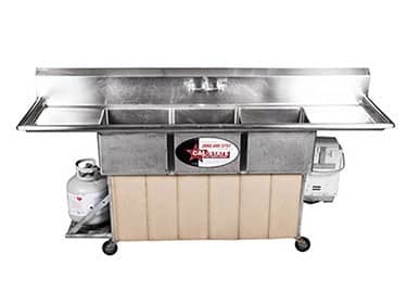 3 compartment hot sink rentals